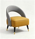 現代輕奢黃灰雙拼梳化 Modern Luxury Two-Tone Yellow and Grey Sofa