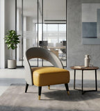 現代輕奢黃灰雙拼梳化 Modern Luxury Two-Tone Yellow and Grey Sofa