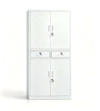 高級上下雙層帶鎖鋼櫃 High-end double-decker steel cabinet with lock