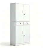 高級上下雙層帶鎖鋼櫃 High-end double-decker steel cabinet with lock