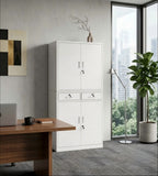 高級上下雙層帶鎖鋼櫃 High-end double-decker steel cabinet with lock