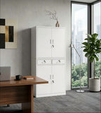 High-end Double-Tier Steel Cabinet with Lock