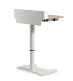 簡約象牙白帶櫃桶升降演講枱 Minimalist Ivory Adjustable Podium