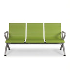 耐用綠色PU皮帶扶手排椅 Durable Green PU Waiting Chair