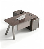 現代極簡斜腳老闆台	Modern Minimalist Angled-Leg Executive Desk