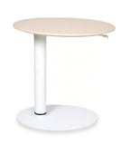 簡約淺木色升降式圓形講台 Minimalist Light Wood Adjustable Round Podium
