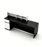 Luxury minimalist black and white front desk