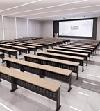 現代木製鋼架高級排椅 Modern high-end wood and steel beam seating