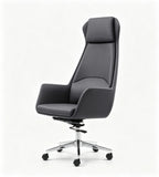 深灰色高背五星腳大班椅	Dark Gray High-Back Five-Star Base Executive Chair