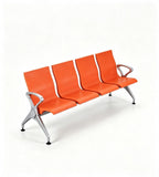 Modern Orange PU Armrest Waiting Chair
