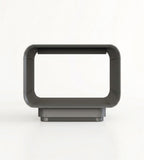 現代簡約灰色實木雙層儲物茶几 Modern Minimalist Grey Solid Wood Coffee Table