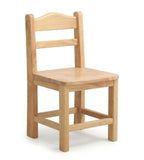 經典歐式原木色實木無扶手幼稚園椅 Classic Solid Wood Kindergarten Chair