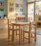 經典歐式原木色實木無扶手幼稚園椅 Classic Solid Wood Kindergarten Chair