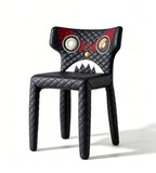 Monster Pattern Quilted Lounge Chair