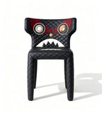 Monster Pattern Quilted Lounge Chair