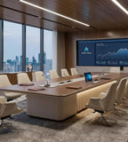 Artistry Wood-Grain Rectangular Conference Table