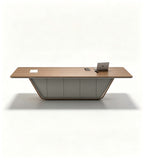 流線型胡桃木會議桌 Streamline Walnut Conference Table
