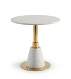 Gold Stainless Steel Marble Round Meeting Table