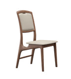 現代白蠟實木PU皮無扶手餐椅 Modern Solid Wood Dining Chair