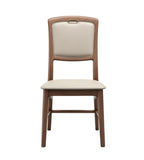 現代白蠟實木PU皮無扶手餐椅 Modern Solid Wood Dining Chair