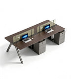 現代商務雙人屏風員工桌 Modern Business Double-Sided Screen Workstation