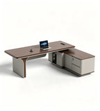 現代簡約側櫃老闆台 Modern Minimalist Side-Cabinet Executive Desk