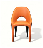 雙色拼接鏤空休閒椅 Two-Tone Hollow-Back Lounge Chair