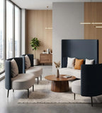 極簡商務系列 - 弧形休閒沙發	Minimalist Business - Curved Lounge Sofa
