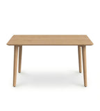 Nordic Light-Toned Solid Wood Rectangular Dining Table