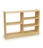 原木色實木開放式多層幼稚園玩具櫃 Simple Solid Wood Kindergarten Toy Cabinet