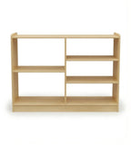 原木色實木開放式多層幼稚園玩具櫃 Simple Solid Wood Kindergarten Toy Cabinet