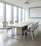 帶抽屜金屬腳會議桌 Metal-Leg Conference Table with Drawer