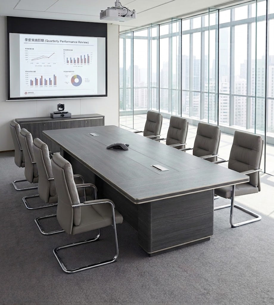 簡約立柱會議桌 Minimalist Pedestal Conference Table