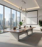嵌入式線槽會議長桌 Integrated Cable Management Conference Table