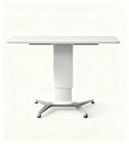 簡約白色可升降帶轆辦公枱 Minimalist White Height Adjustable Office Desk with Wheels