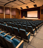Comfortable PU Leather School Auditorium Chair with Writing Tablet