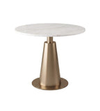 Gold Stainless Steel Marble Round Meeting Table