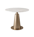 金色不銹鋼大理石圓形洽談枱 Gold Marble Round Table