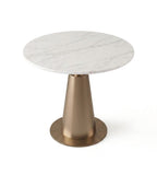 Gold Stainless Steel Marble Round Meeting Table