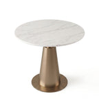金色不銹鋼大理石圓形洽談枱 Gold Marble Round Table