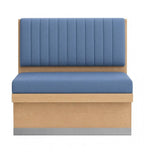 Metal-Base Vertical-Stitched Booth Seating