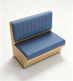 Metal-Base Vertical-Stitched Booth Seating