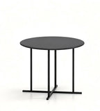 現代黑金岩板圓形茶几 Modern Black Gold Round Coffee Table