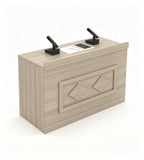 現代淺木色防火板主席枱 Modern Light Wood Rostrum