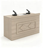 現代淺木色防火板主席枱 Modern Light Wood Rostrum