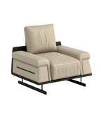 現代米色PU皮單座位梳化 Modern Beige PU Single Sofa