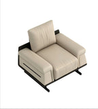 現代米色PU皮單座位梳化 Modern Beige PU Single Sofa
