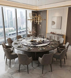 立體拼接底座電動大圓檯 Sculptural Segmented-Base Electric Banquet Table