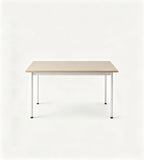 簡約木色鋼架長方形餐枱 Minimalist Wood Rectangle Dining Table
