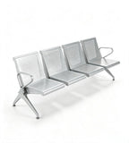 現代灰色鋼架帶扶手排椅 Modern Grey Steel Waiting Chair